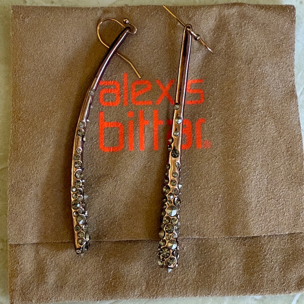 Alexis Bittar Rose Gold Dangle Earrings